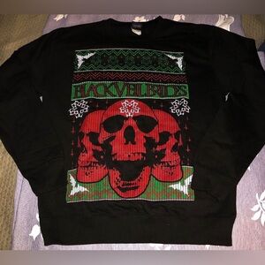Black Veil Brides 2015 Sweater Men’s Sz M (Oversized) SKULL Metal Music Fan NEW